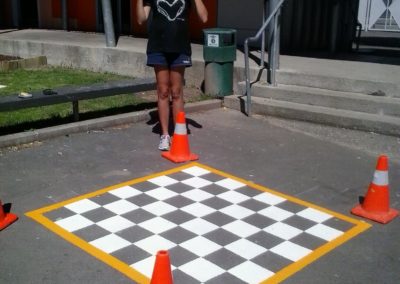 School chess board
