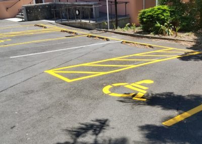 Yellow Disabled park stencil