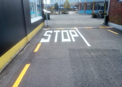 Stop stencil