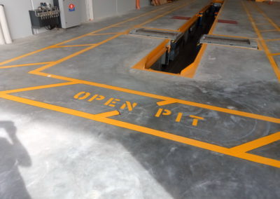 Warning Open Pit