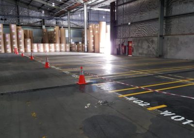 Numbered pallet bays