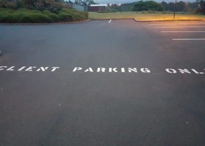 Client Parking stencil