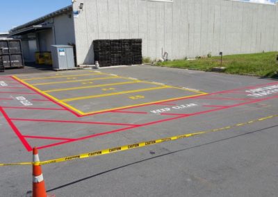 Yellow container pads